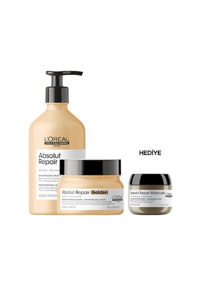 L'Oreal Professionnel Serie Expert Absolut Repair Yıpranmış Saçlar İçin Onarıcı Saç Bakım Seti