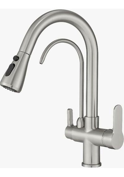 Yediyapı Spiralli Arıtmalı Mutfak Bataryası Inox Saten Inox