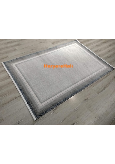 Yamalıhome Quka Halı Bodrum 7008lacivert Gri %100 Akrilik 160x230