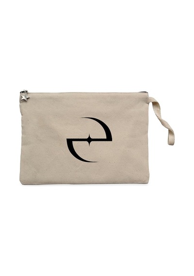 Evanescence Classic Logo Krem Clutch Astarlı Cüzdan / El Çantası Krem