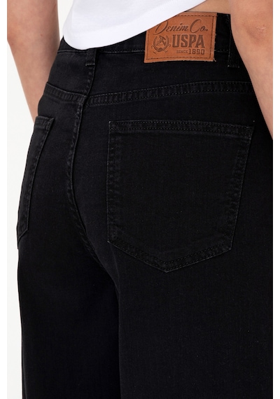 U.S. Polo Assn. Kadın Siyah Loose Fit Jean Pantolon 50308350-DN0027 U.S. Polo Assn. Kadın Siyah Loose Fit Jean Pantolon 50308350-DN0027