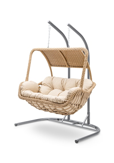 Gardemo Urla Çiftli Rattan Salıncak Dış Mekan Bahçe Balkon Ve Teras Salıncağı Açık Kahverengi Gardemo Urla Çiftli Rattan Salıncak Dış Mekan Bahçe Balkon Ve Teras Salıncağı Açık Kahverengi