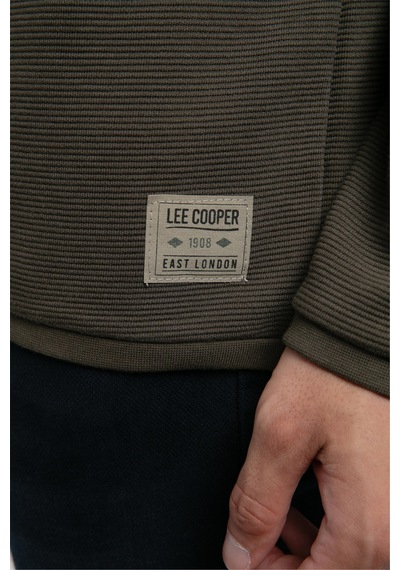 Lee Cooper Ben Erkek O Yaka Sweatshirt Haki-21036 Haki