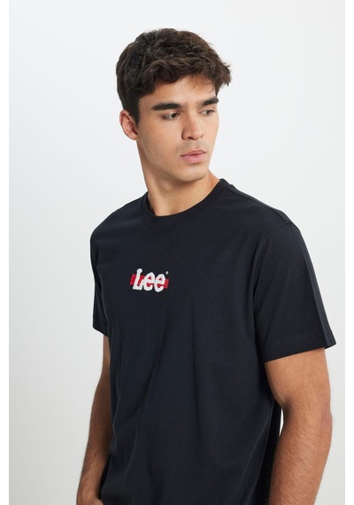 T-shirt Black Black Siyah