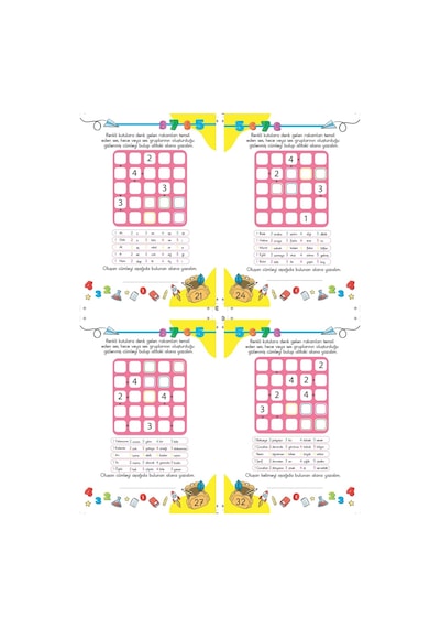 Çocuklar İçin Zeka Geliştiren & Dikkat Güçlendiren Futoshiki Orta Seviye - Yeni Nesil Japon Sudoku 7/99 Yaş