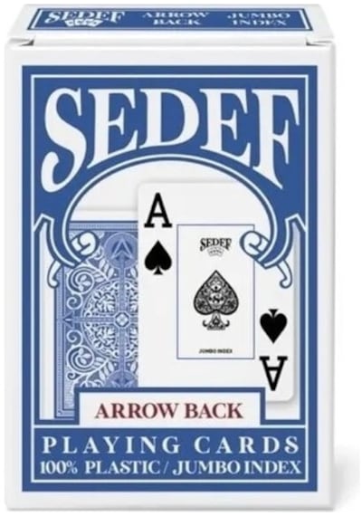 Sedef Jumbo Index İskambil Oyun Kart Destesi - Mavi