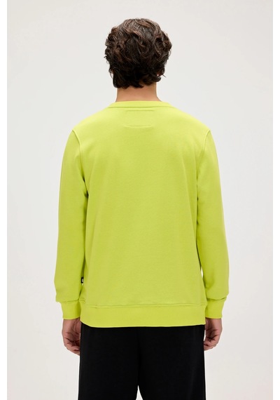 Bad Bear Gator Yeşil Erkek Baskılı Sweatshirt Siyah