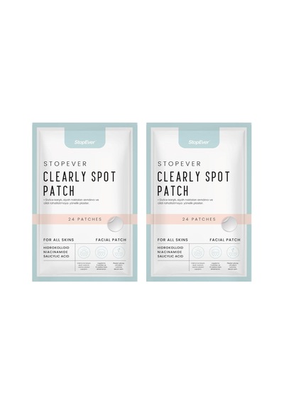Clearly Spot Patch, Sivilce Karşıtı Şeffaf Plaster 2'li Paket Ultra İnce, Hidrokolloid + Niac