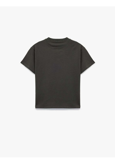 Koton Baskılı Pamuklu Antrasit Erkek Çocuk T-shirt 6skb10271tk Antrasit