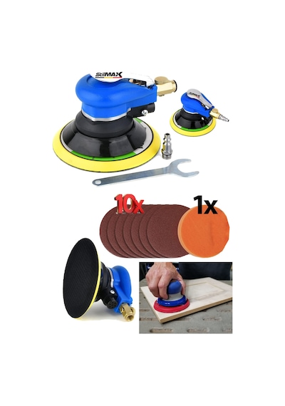 Stilmax Bl150ho Devirli Havalı Orbital Yüzey Pasta Cila Zımpara Makinesi