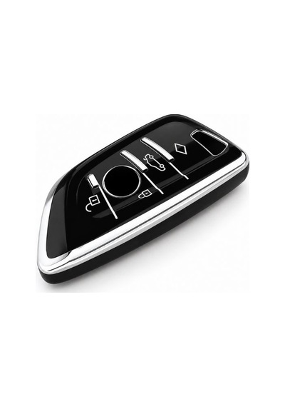 Bmw F40 F44 G20 G22 G30 X1 X3 G01 Siyah Silver Anahtar Kılıfı Şık Silikon Koruma