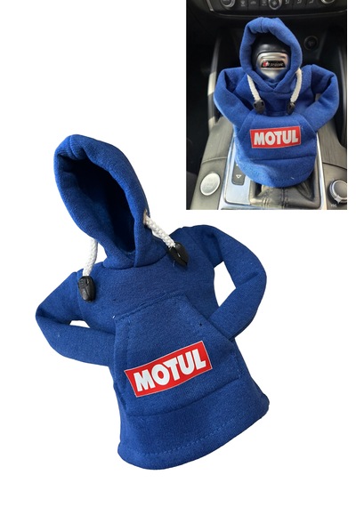 Motul Tasarım Hoodie Vites Topuzu Kılıfı - Universal Sweatshirt Model Vites Aksesuarı Mavi