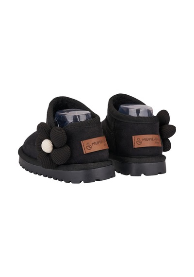 Mumenim Baby Minto Çiçekli 26- Bot - Siyah