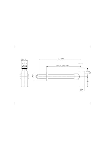 Gpd Krom Lavabo Sifonu Sfn01 Krom