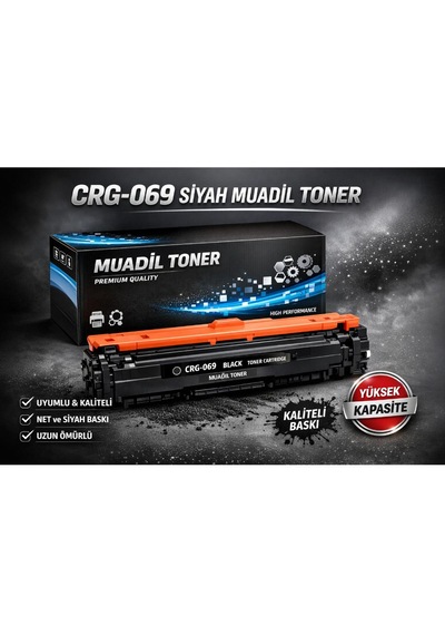 Canon Uyumlu Crg-069bk Siyah Çipli Uyumlu Toner