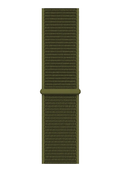 Caseonn Apple Watch Uyumlu Series 9 45mm Kordon Hasır Kumaş Nylon Kayış Koyu Yeşil