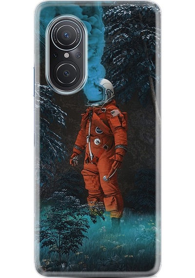 Huawei Nova 9 Se Kilif Silikon Desen Astronot Smoke 1769 543057538