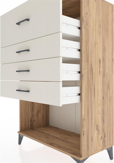 Hyperion Dolap 4 Çekmeceli 88x44x134 Çam-aytaşı Atlas Çam