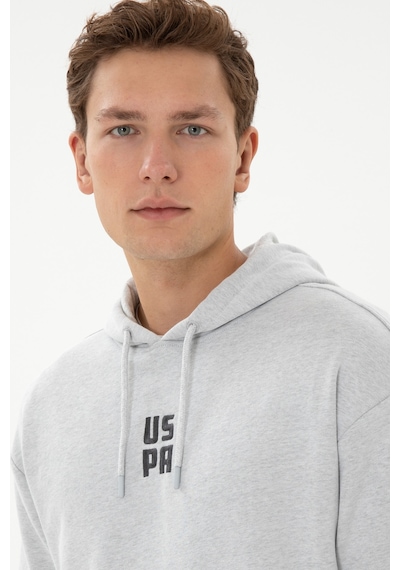 U.S. Polo Assn. U.s. Polo Assn. Erkek Gri Melanj Sweatshirt 50320030-vr086