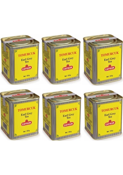 Çaykur Earl Grey Tomurcuk Dökme Çay Teneke 6 x 125 G