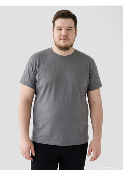 Lcwaıkıkı Classic Antrasit Slim Fit %100 Pamuk Basic Tişört
