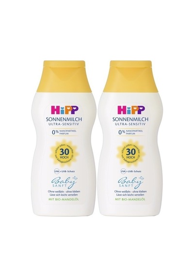 Hipp Babysanft 30 Faktör Bebek Güneş Sütü 200 ML x 2