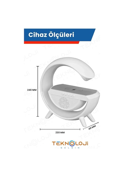 Akıllı Gece Lambası Speaker Bluetooth Hoparlör Kablosuz Şarj Rgb Masa Lambası Yatak Odası Dekor Diğer