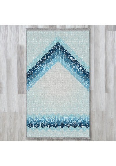 Evaşk Namazlık Dokuma Halı Kaymaz Muslumana Seccade80 x 130 MAVİ EVAŞK401A66
