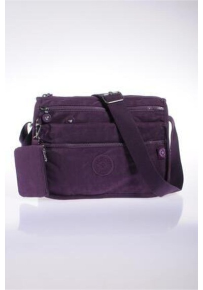 Smart Bags Kadın Mor Krinkıl Kumaş Çapraz Çanta 1128