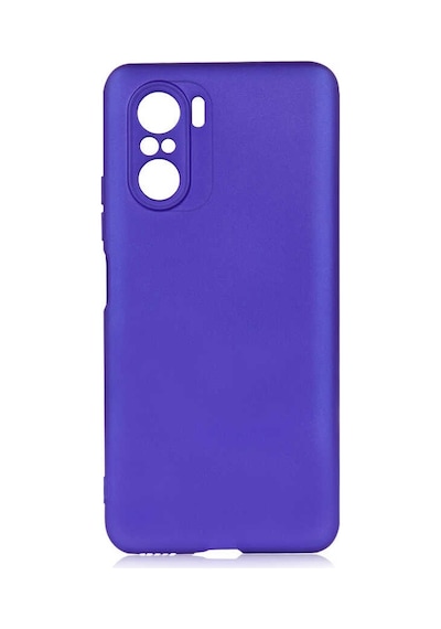 Noktaks - Xiaomi Uyumlu Xiaomi Redmi K40 - Kılıf Mat Renkli Esnek Premier Silikon Kapak - Saks Mavi