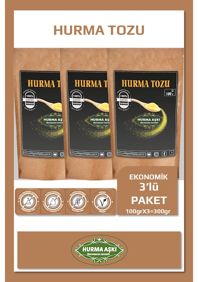 Hurma Aşkı Hurma Aşkı Hurma Tozu 3x100gr