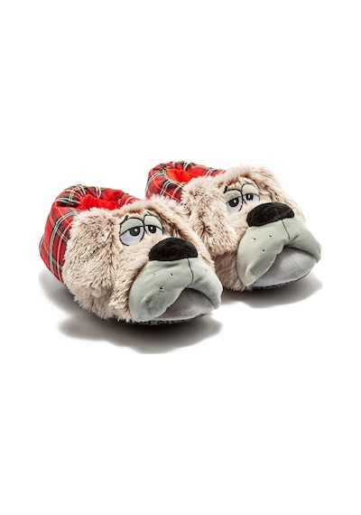 Twigy Yori Kadın,Garson Boy Hayvanlı Panduf Gri 36/41 CC0565 Gri