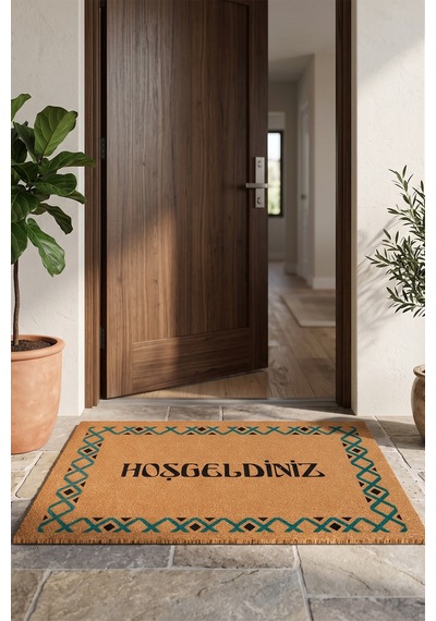 Villadia Home Textile Kapı Önü Paspası Kaymaz Taban Dekoratif Paspas Ev Giriş Antre İç Ve Dış Mekan Paspası 45x70 Cm 11ypycoco