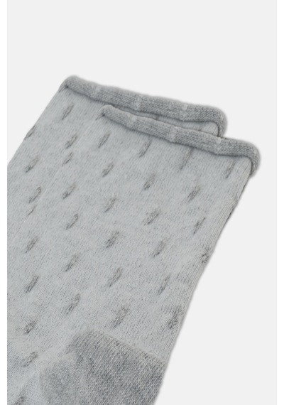 Suwen Raindrops Diyabet Lastikli Soket Çorap Wss12010382050 Gri