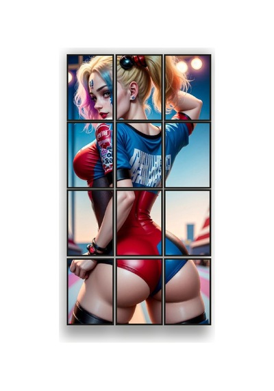 12 Parça Renkli Harley Quinn Çerçeve Görünümlü Mdf Tablo Duvar Süsü Hediyelik Eşya 45cm X 85cm Renkli - 602519001 Renkli 12 Parça Renkli Harley Quinn Çerçeve Görünümlü Mdf Tablo Duvar Süsü Hediyelik Eşya 45cm X 85cm Renkli - 602519001 Renkli