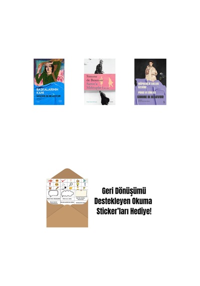 Başkalarının Kanı + Sartre A Mektuplar 1: 1930-1939 + Konuk Kız + Okuma Sticker'ları
