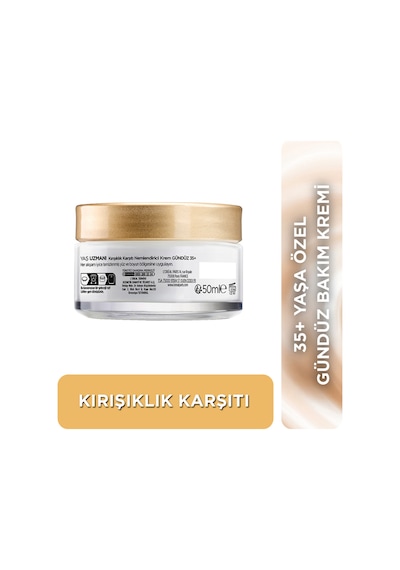 L'Oreal Paris Yaş Uzmanı 35+ Kırışıklık Karşıtı Nemlendirici Gündüz Yüz Kremi 50 ML