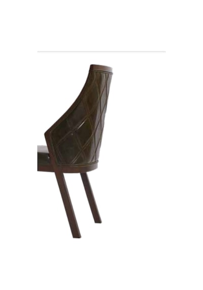 Bengimobilya Sandalye Zus038 Suni Deri Model Kapitone Modern Şekil Kahverengi