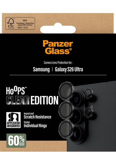 Panzerglass Hoops Samsung Uyumlu Galaxy S26 Ultra Transparan Kamera Lens Koruyucu