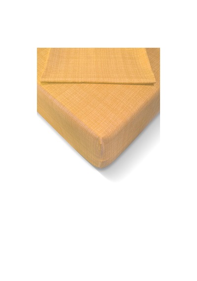 Alla Turca Ranforce 100x200 Cm Lastikli Çarşaf Seti - Sarı