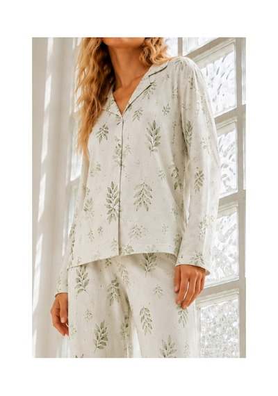 Fit Women Kadın Regular Bürümcük Çağla Yeşili Pijama Takımı