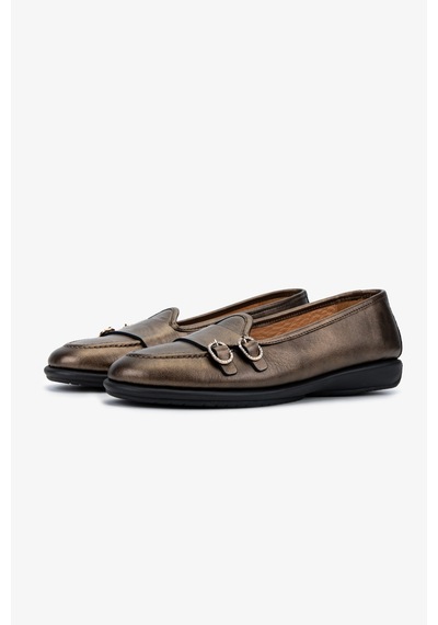 Valmenti Kadın Kahverengi Hakiki Deri Loafer Ayakkabı 611 E1712-06 Bn Ayk Sk25-26 Marrone Pearl Kahverengi