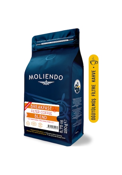 Moliendo Finest Coffee Breakfast Blend Filtre Öğütülmüş Filtre Kahve 250 G