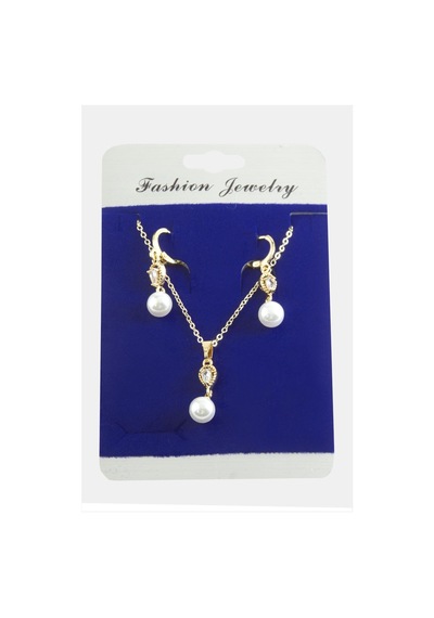 Damla İnci Zirkon Taşlı Set Kolye 11 67841557