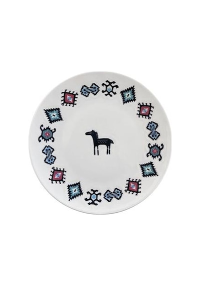 Porser Porselen Hitit Servis Tabağı Takımı 26cm 6 Parça Çok Renkli