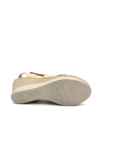 Prego Clavi Hakiki Hakiki Deri Poli Hafif Taban Dikişli Günlük Kadın Comfort Sandalet Bej Bej Prego Clavi Hakiki Hakiki Deri Poli Hafif Taban Dikişli Günlük Kadın Comfort Sandalet Bej Bej