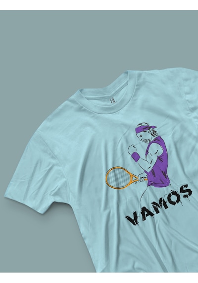 Fnbx Rafael Nadal Vamos Tennis T-shirt Turkuaz