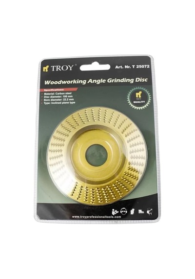 Tr 25076 Avuç Taşlama İçin Ahşap Aşındırıcı Disk, Trapezoidal, 125mm