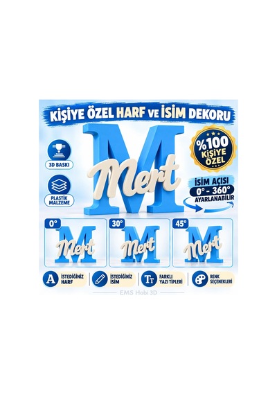 Kişiye Özel Harf Ve İsim Dekoru