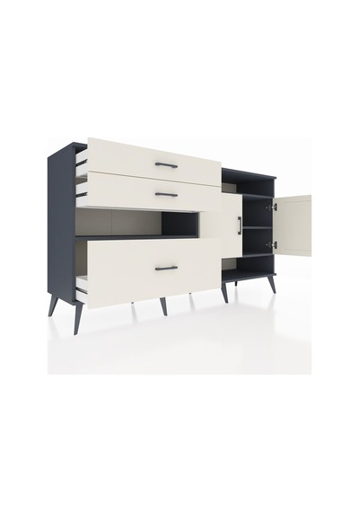 Hyperion Konsol 4 Raflı 3 Çekmeceli 2 Kapaklı 176x44x99 Antrasit- Antrasit-aytaşı Hyperion Konsol 4 Raflı 3 Çekmeceli 2 Kapaklı 176x44x99 Antrasit- Antrasit-aytaşı